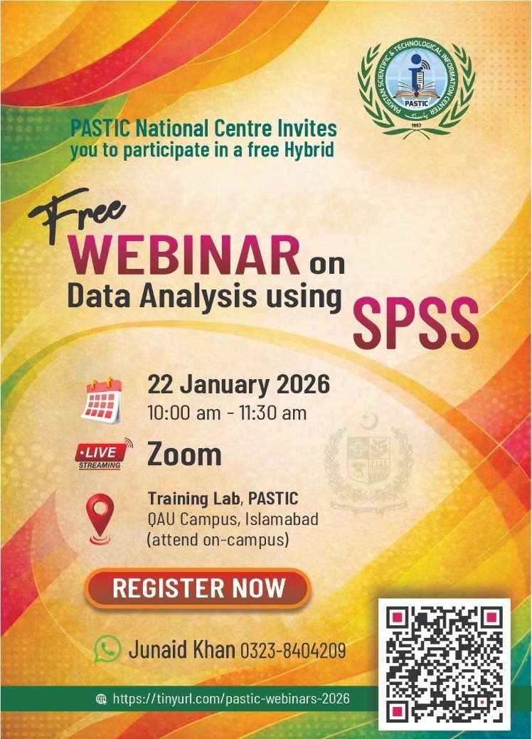 Join FREE webinar on Data Analytics with SPSS, 20th January 2026