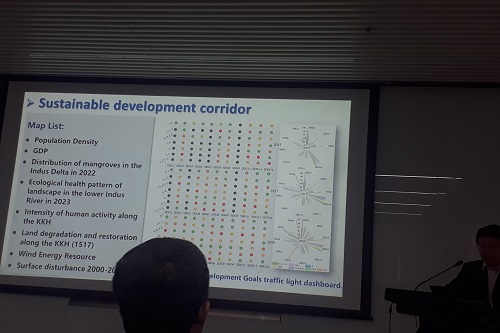 Prof. Wang Juanle, Chinese Academy of Sciences, Beijing, discussed strategies and systems for Belt and Road data sharing and decision-making support on 21 Sep. 2025 at XiongAn, China