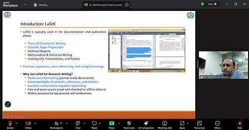 Highlights from the Webinar on LaTeX conducted held on 28th October 2025